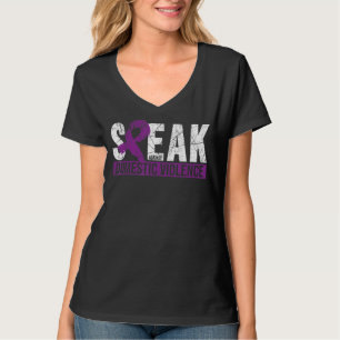 Domestic Violence Awareness Purple Equal Rights Fa T-Shirt