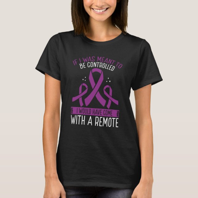 Domestic Violence Awareness Ribbon Remote Domestic T-Shirt (Front)
