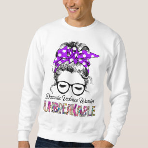 Domestic Violence Awareness Ribbon Support Gifts Sweatshirt