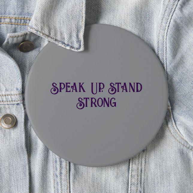 Domestic Violence Awareness Round Button (In Situ)