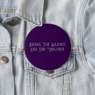 Domestic Violence Awareness Round Button