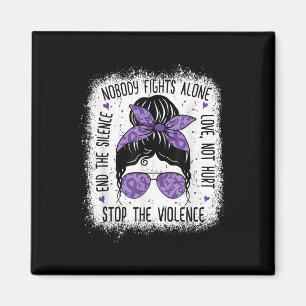 Domestic Violence Awareness Stop End Domestic Viol Magnet