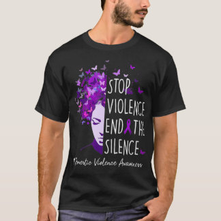 Domestic Violence Awareness Stop Violence End Sile T-Shirt