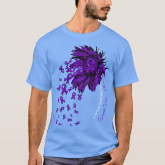 Domestic Violence Awareness sunflower nobody fight T-Shirt