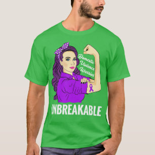 Domestic Violence Awareness Warrior Unbreakable Su T-Shirt
