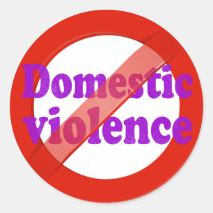 Domestic Violence: Break The Silence Classic Round Sticker