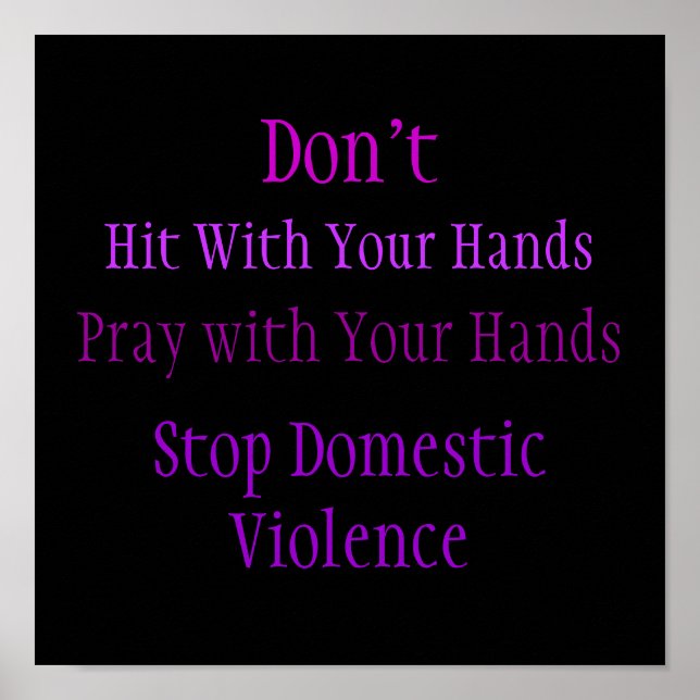 Domestic Violence Poster (Front)