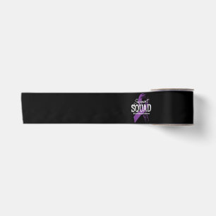 Domestic Violence Ribbon Support Squad Satin Ribbon