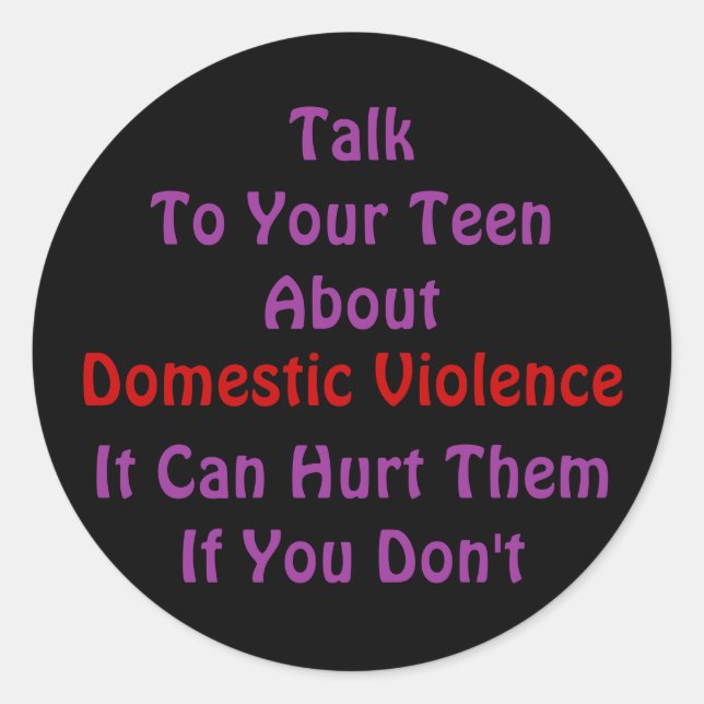 Domestic Violence Sticker (Front)