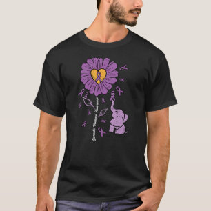 Domestic Violence Sunflower Elephant Awareness Wom T-Shirt