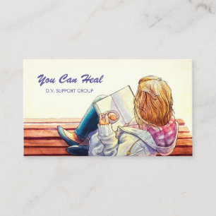 Domestic Violence Support Group Counsellor Business Card