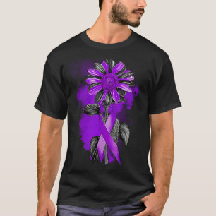 Domestic Violence Survivor Emotional Purple Wings T-Shirt