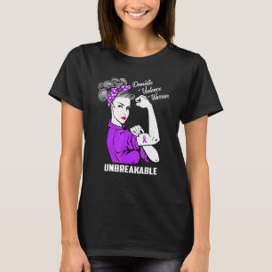 Domestic Violence Warrior Unbreakable Awareness T-Shirt