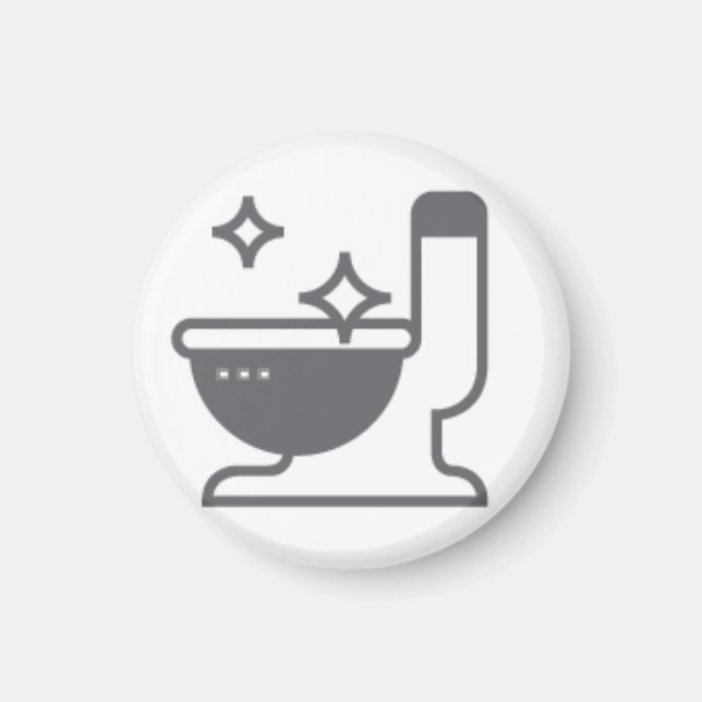 domestic work toilet cleaning magnet (Front)