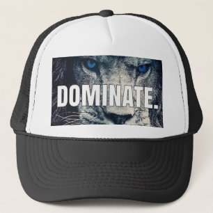 Dominate - Lion Motivational Trucker Hat
