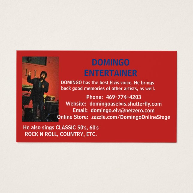 DOMINGO BUSINESS CARDS (Front)