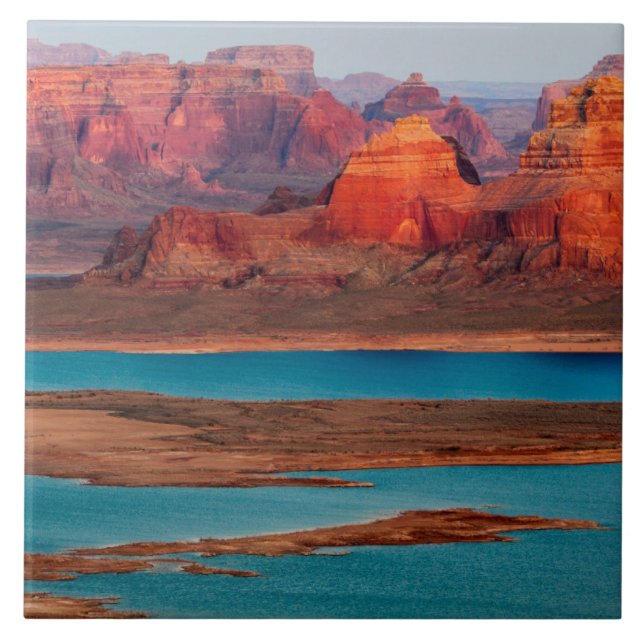 Dominguez Butte & Lake Powell, Utah Tile (Front)