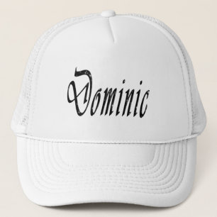 Dominic, Name, Logo, Trucker Hat