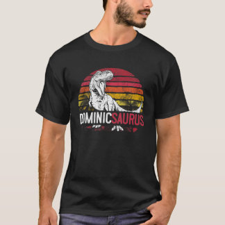 Dominic Saurus Personalised T Rex Name Christmas G T-Shirt