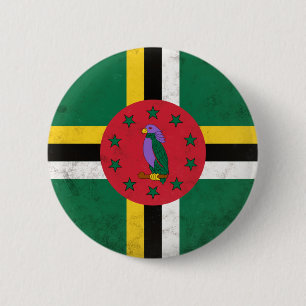 Dominica 6 Cm Round Badge