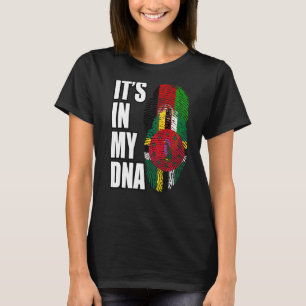 Dominica And Afghan Mix Dna Flag Heritage T-Shirt