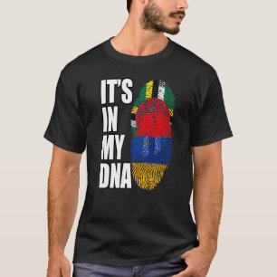 Dominica And Armenian Mix DNA Flag Heritage T-Shirt
