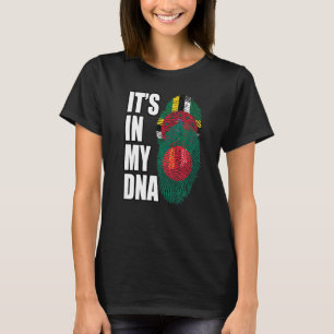 Dominica And Bangladeshi Mix DNA Flag Heritage T-Shirt