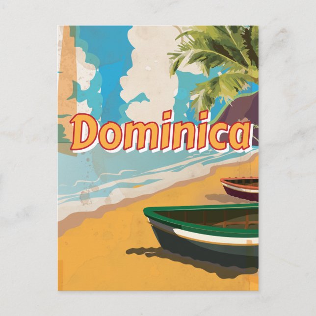 Dominica Beach vacation Poster Postcard (Front)