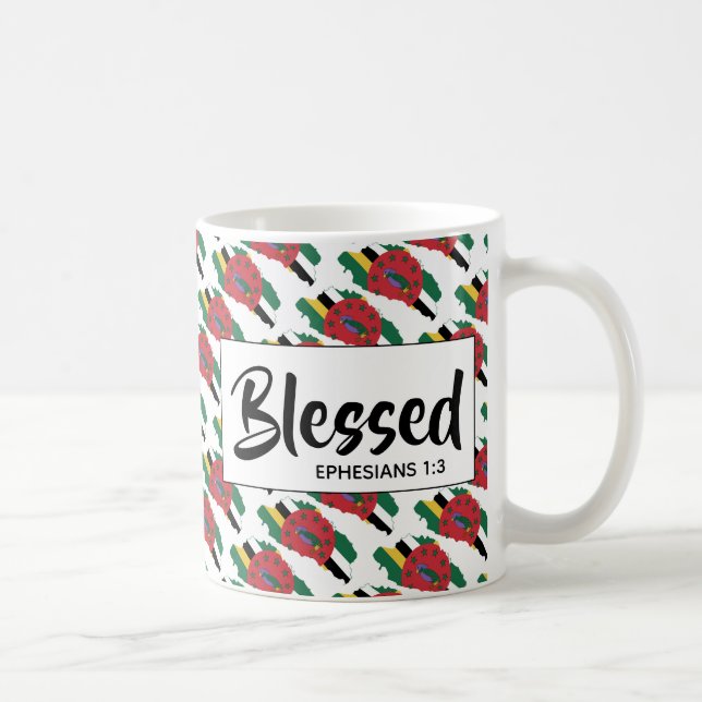 DOMINICA  Blessed Ephesians Christian Scripture Coffee Mug (Right)