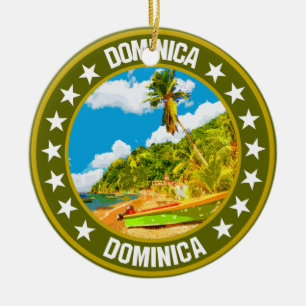 Dominica                                           ceramic tree decoration