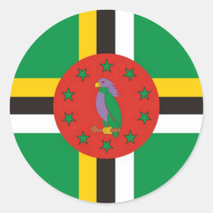 Dominica Classic Round Sticker
