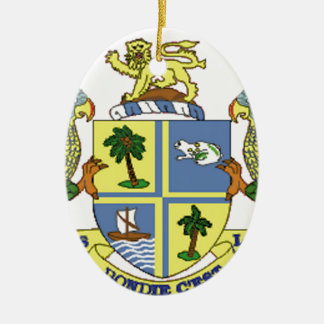 Dominica Coat of Arms Ceramic Tree Decoration