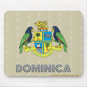 Dominica Coat of Arms Mouse Mat