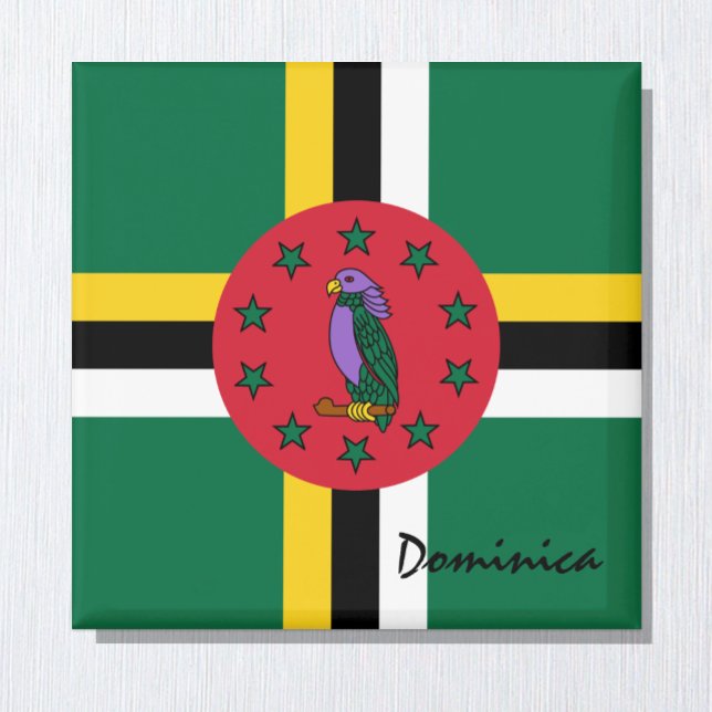 Dominica flag & America holiday/sports fans Magnet (Creator Uploaded)