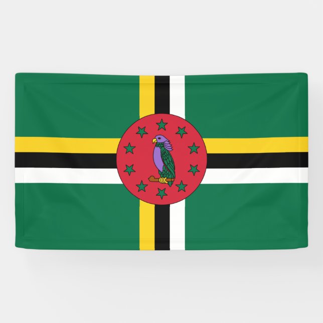 Dominica flag Banner (Horizontal)