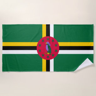Dominica Flag Beach Towel