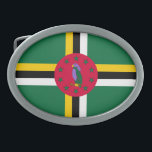 Dominica Flag Belt Buckle<br><div class="desc">Patriotic flag of Dominica.</div>