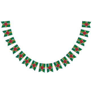 Dominica flag bunting banner