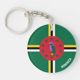 Dominica Flag Charming Patriotic Key Ring