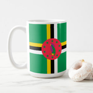 Dominica flag coffee mug