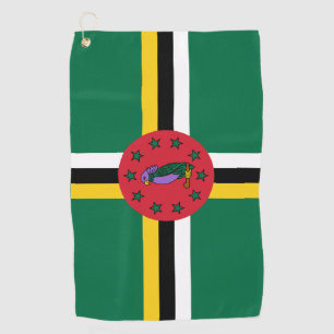 Dominica Flag & Dominica golf /sports Golf Towel