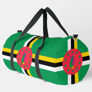 Dominica flag duffle bag