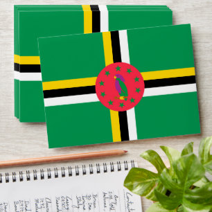 Dominica flag envelope