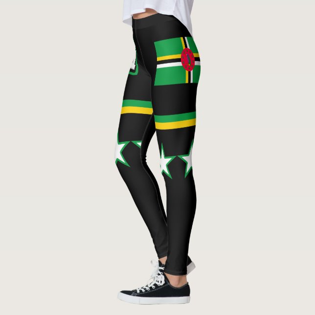 Dominica Flag Leggings (Left)