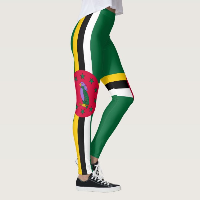 Dominica Flag Leggings (Right)