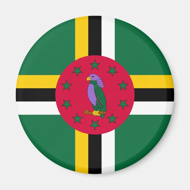 Dominica Flag Magnet (Front)