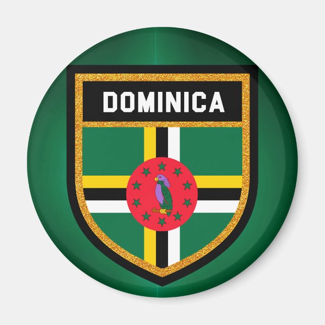 Dominica Flag Magnet (Front)