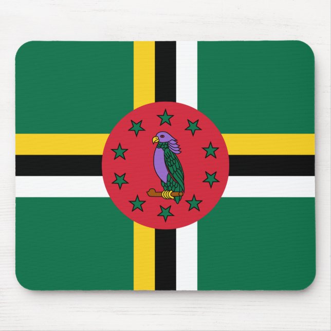 Dominica Flag Mouse Mat (Front)