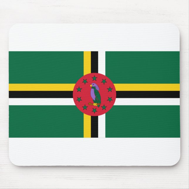 Dominica Flag Mouse Mat (Front)