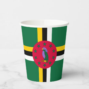 Dominica Flag Paper Cups